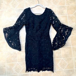 Crochet Lace Little Black Dress